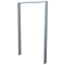 Lean-on hoop made of steel tube | Square tube, 80 x 20 mm | without cross bar | total width: 750 mm | hot-dip galvanized